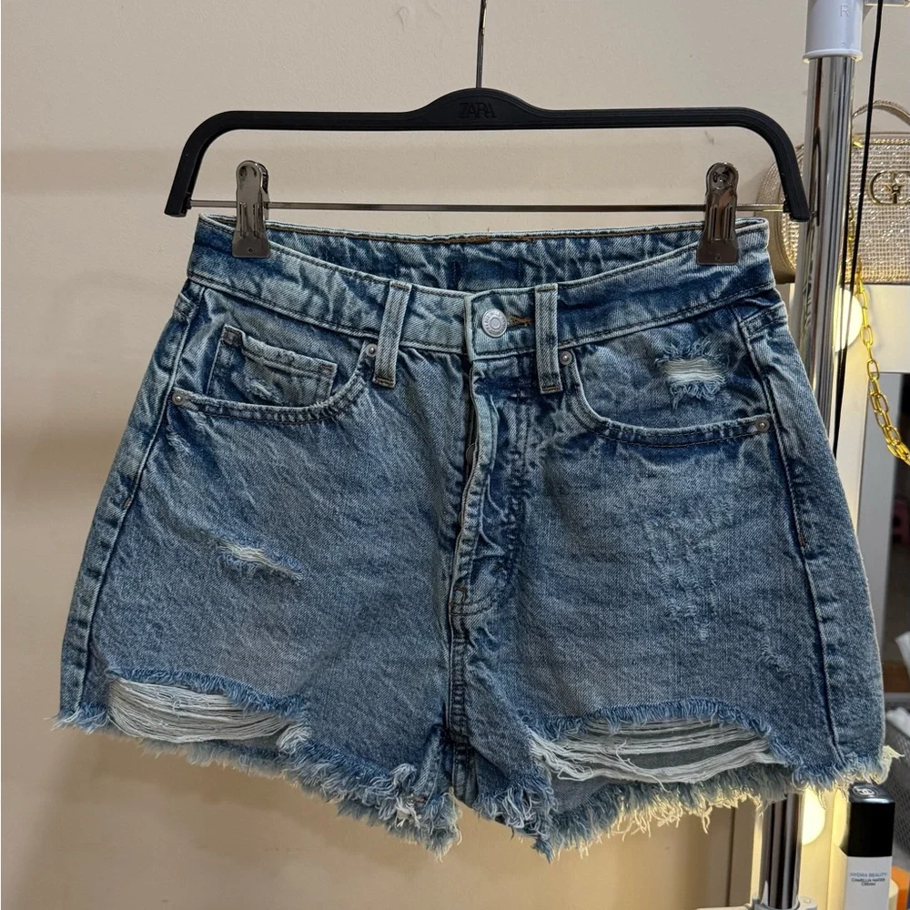 Denim Wild Fable Distressed Denim Low Rise Shorts